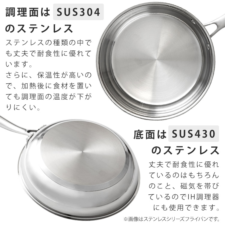 ステンレス片手鍋 18cm SP-P18