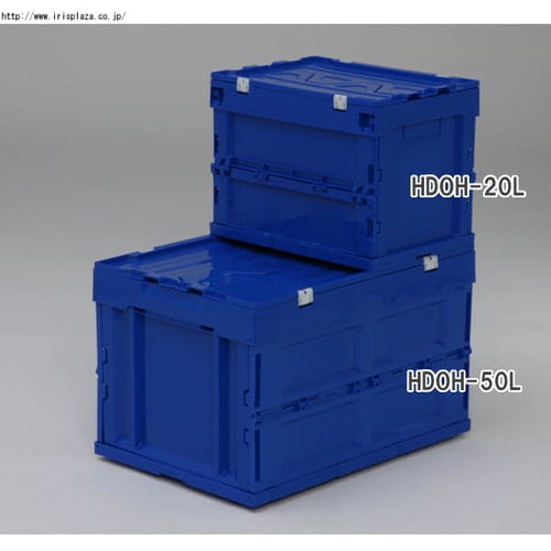 ハード折りたたみコンテナフタ 一体型 HDOH-75L クリア クリア/1個