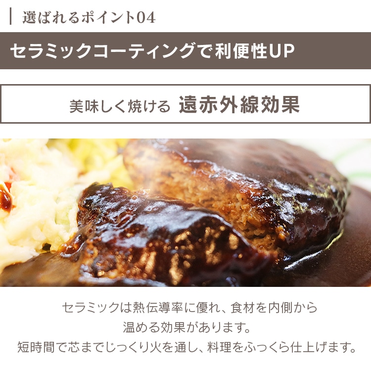 着脱式ホットプレート 温度調節機能付き PHP-1002TC-VC バニラクリーム バニラクリーム