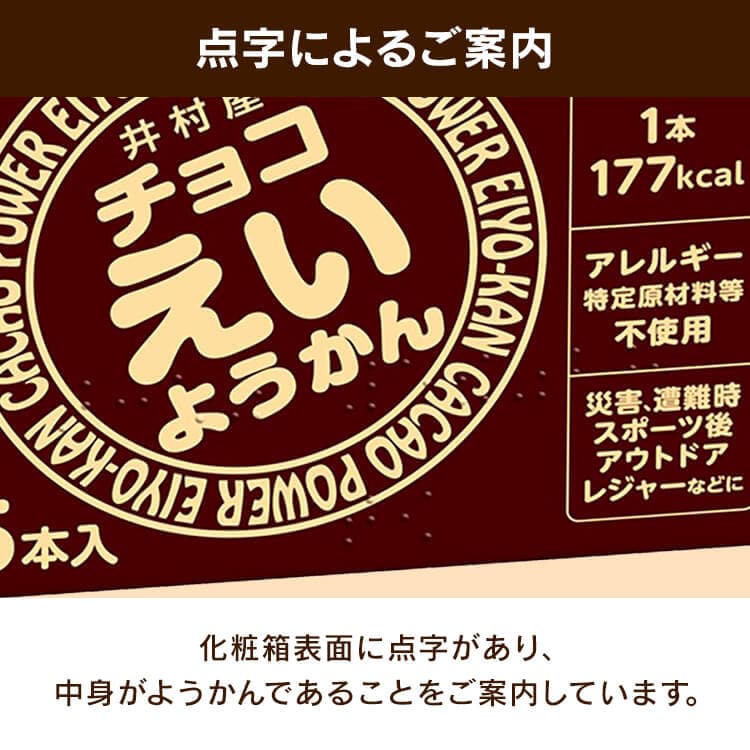\長期保存に/【10箱セット】チョコえいようかん 保存食 防災食 井村屋株式会社 10箱