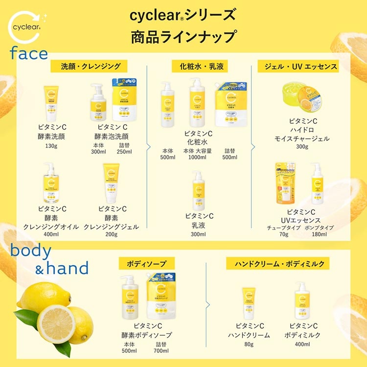 CyCLear ビタミンC 酵素泡洗顔 本体 300ml