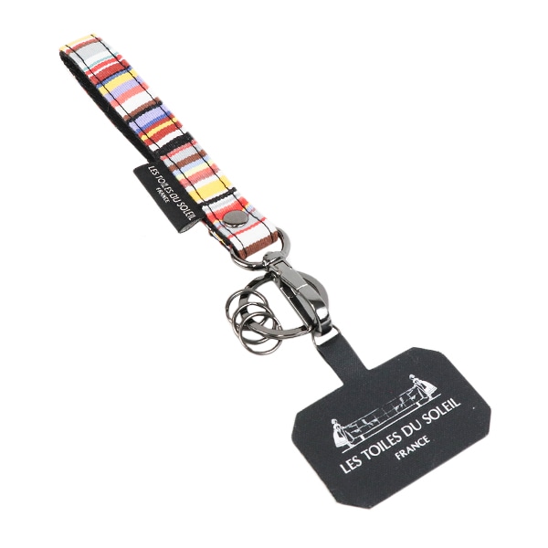 [AG020]ショートストラップM フォンタブ付き(トム マルチ/TOM Multi×Black) サンブレラ 撥水 褪色耐性 防カビ 犬用 ペット お散歩 おしゃれ