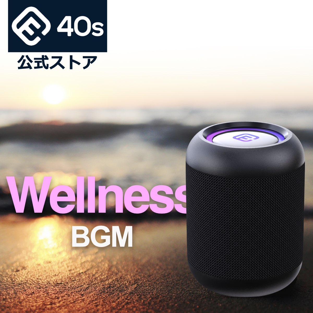 （ウェルネスBGM）音源SD付スピーカーセット 高音質 免疫力 自律神経 リラクゼーション Bluetoothスピーカー CW1LC