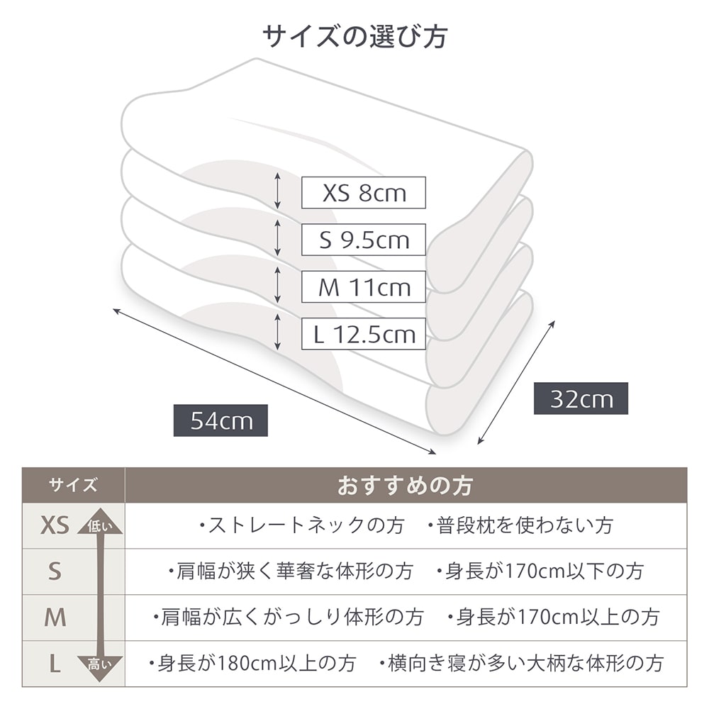 《テンピュール》エルゴ プラスピロー S(旧商品名:ミレニアムピロー) S