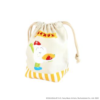 ライスッス グッズ 通販 日本製 巾着 コップ袋 巾着袋 お弁当袋 幼稚園 保育園 小さい キャラクター かわいい DJみそしるとMCごはん ケロポンズ オムライスッス 綿 コットン 弁当グッズ 弁当用品 キッチン用品
