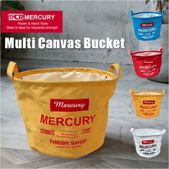 MERCURY マーキュリー ラウンドバケツ 通販 収納ボックス 収納 ボックス キャンバスボックス キャンバスBOX ラウンド型バケツ ラウンド キャンバス キャンバス生地 BOX キーストーン 整理整頓 取っ手付き コットン インテリア 雑貨 生活雑貨