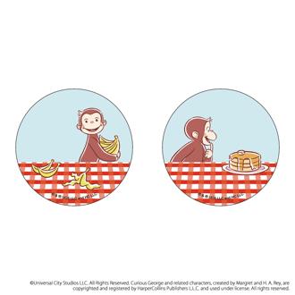 おさるのジョージ グッズ 通販 Curious George 缶バッジ まじかる百貨店缶バッジ 4947864052843 おさるのジョージ02 缶バッチ カンバッジ カンバッチ キャラクター かわいい おしゃれ 可愛い ひとまねこざる レンチキュラー オシャレ