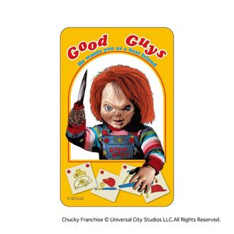 チャッキー グッズ 通販 CHUCKY クリアカード まじかる百貨店クリアカード 4947864075286 チャッキー02 スマホ かわいい おしゃれ 透明 カード 映画グッズ チャイルド・プレイ キャラクター 推しグッズ レンチキュラー スマートフォン