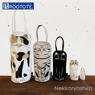 ルートート 猫 1297 通販 ROOTOTE トートバッグ トートバック ミニトートバッグ レディース キッズ アニマルリョーシカ ネコ ねこ ネコリョーシカーA 軽量 軽い 撥水 おしゃれ シンプル オシャレ 大人 かわいい 可愛い ギフト プレゼント