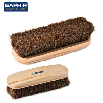 靴磨きブラシ サフィール Saphir 馬毛 ホースヘアブラシ ポリッシャーブラシ 革靴 定番 ２１ｃｍ 皮革製品 コードバン シューケア 艶出し 革製品 補色 光沢 ブラッシング ホコリ落とし 汚れ落とし 革・レザーケア用品 9552644005