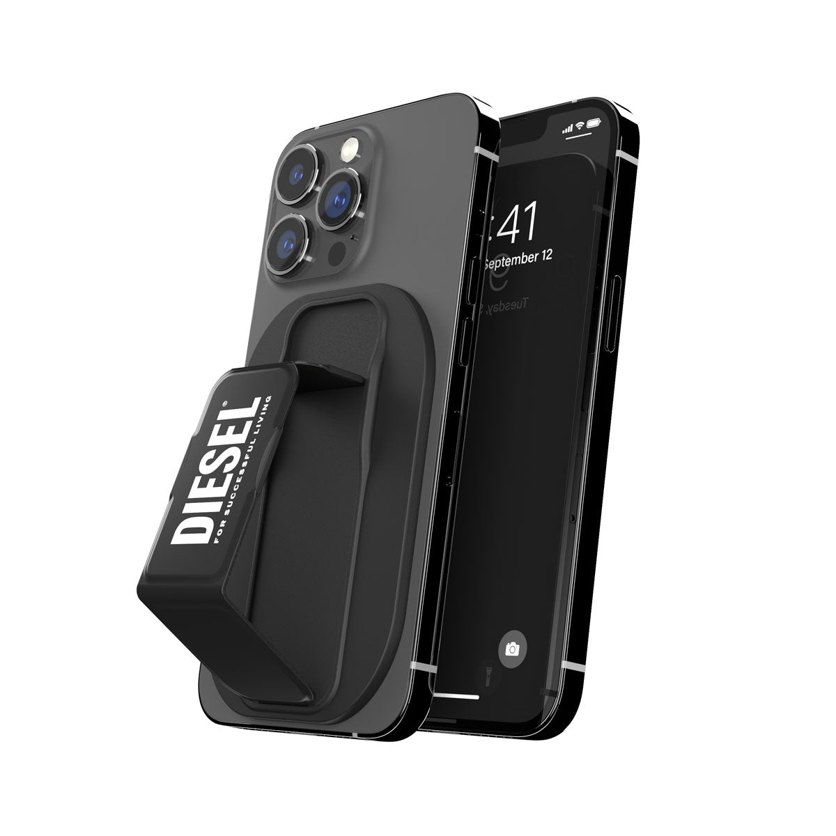[OUTLET] スマホグリップ スマホスタンド MagSafe対応 Black(ブラック) DIESEL[ディーゼル] Universal GripStand