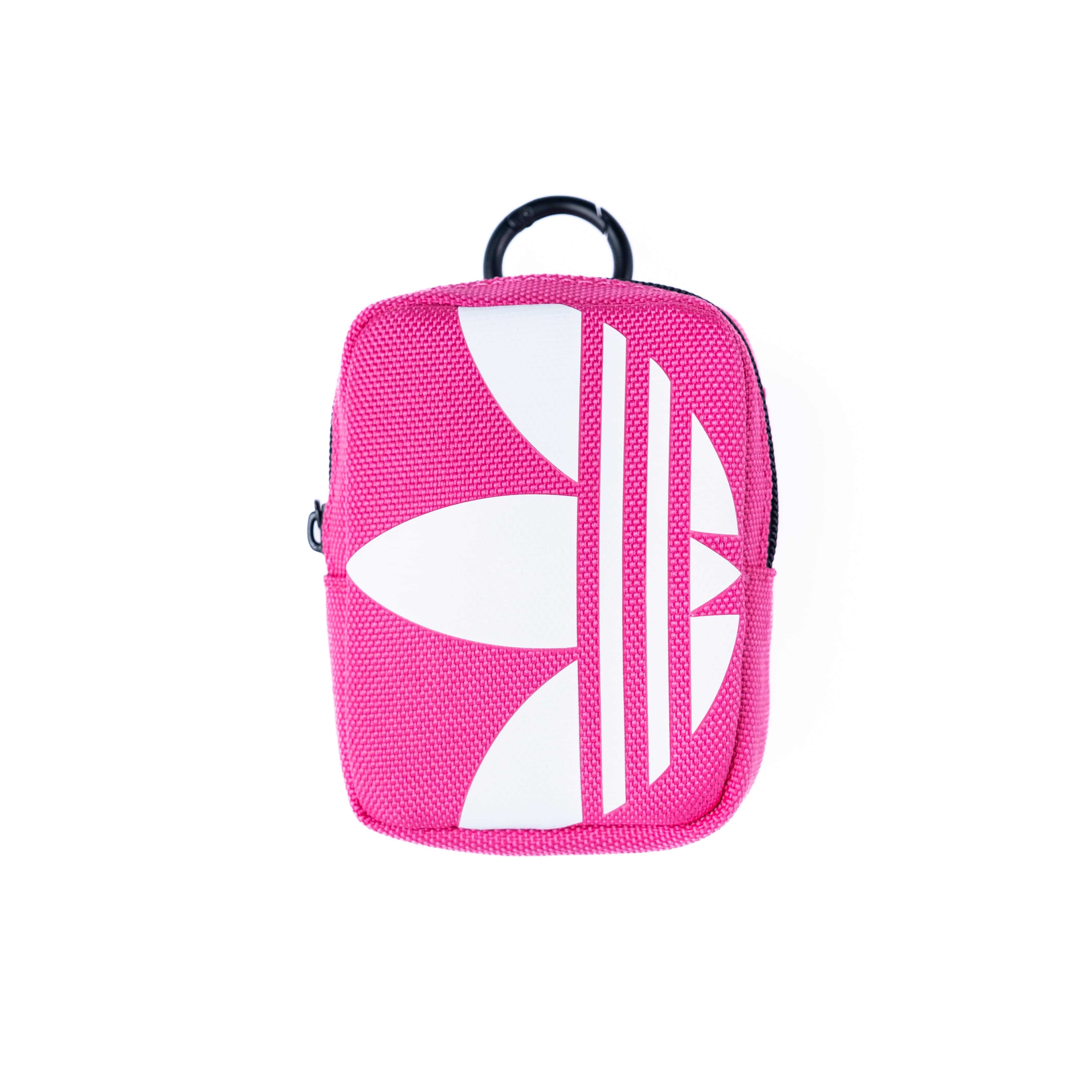 [OUTLET] ユニバーサルポーチ スモール Pink(ピンク)/White(ホワイト) Small Tech Pouch ロゴ イヤホン/ガジェット/小物入れ リング(カラビナ)付 adidas Originals[アディダス オリジナルス]
