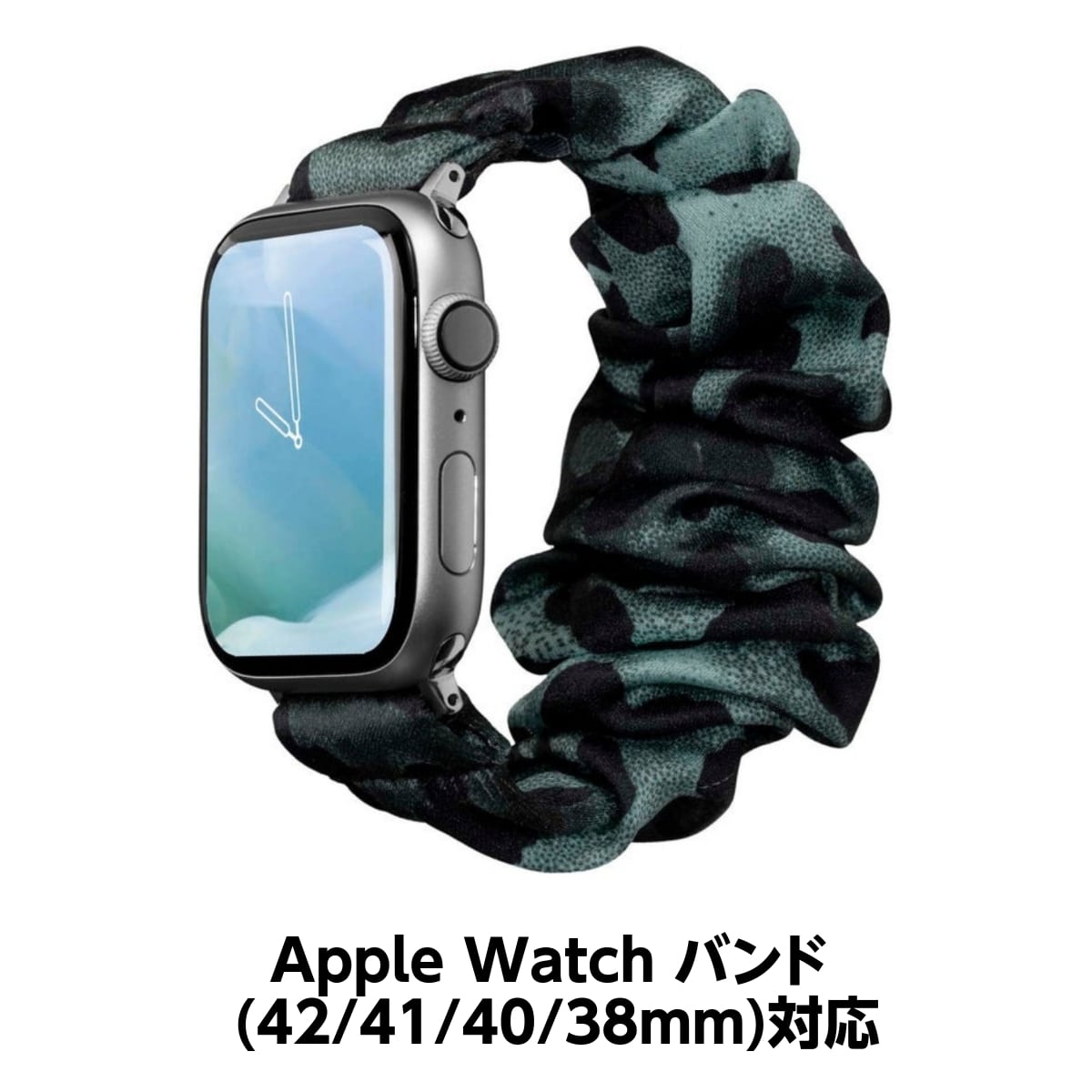 [OUTLET] Apple Watch スマートウォッチ バンド (42/41/40/38mm)用 レパードグリーン(レオパード柄 Green/Black(グリーン/ブラック) LAUT[ラウト] POP LOOP Watch Strap