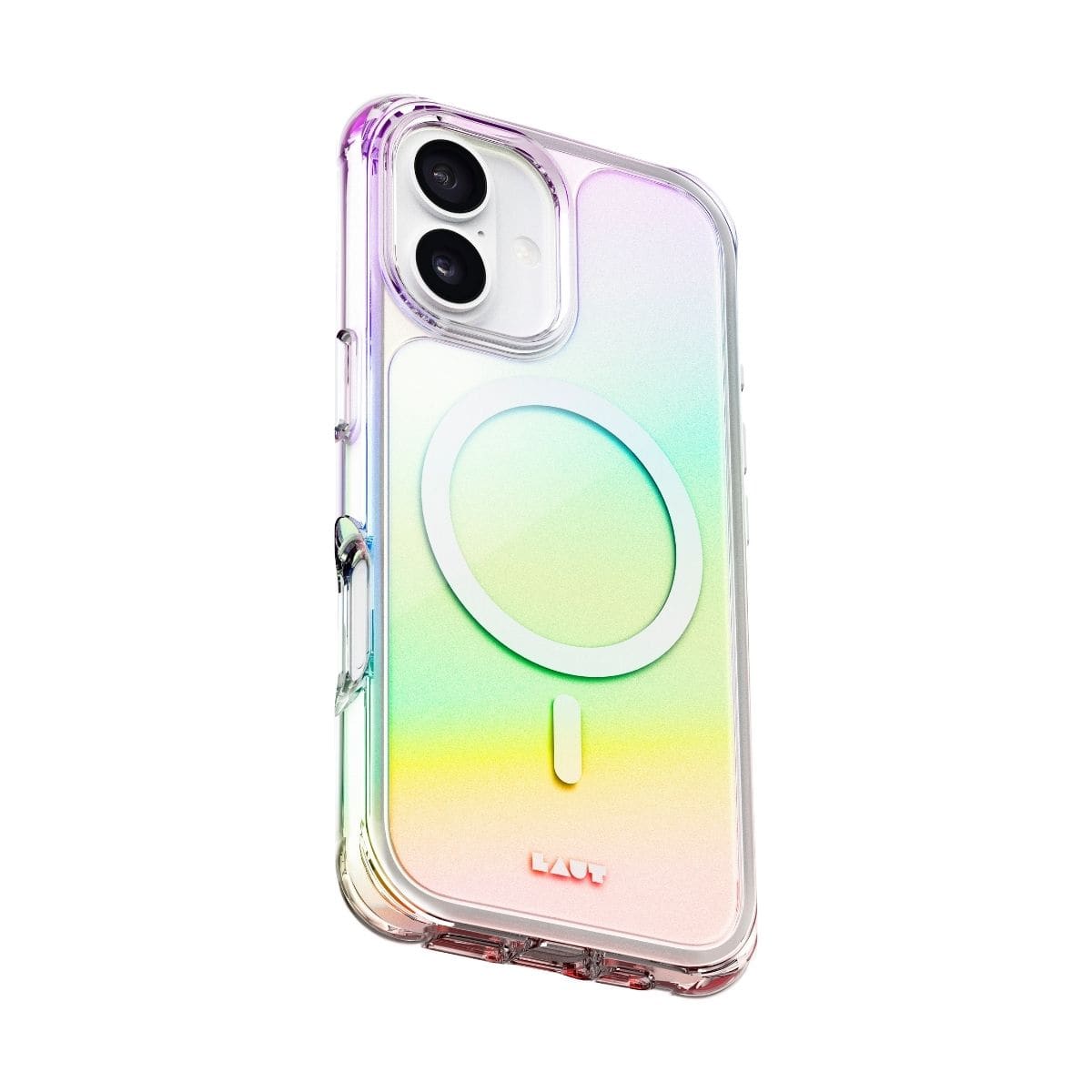 iPhone 17 スマホケース スマホカバー MagSafe対応 パール ホログラフィック オーロラ LAUT[ラウト] AERO HOLO[エアロ ハロ]