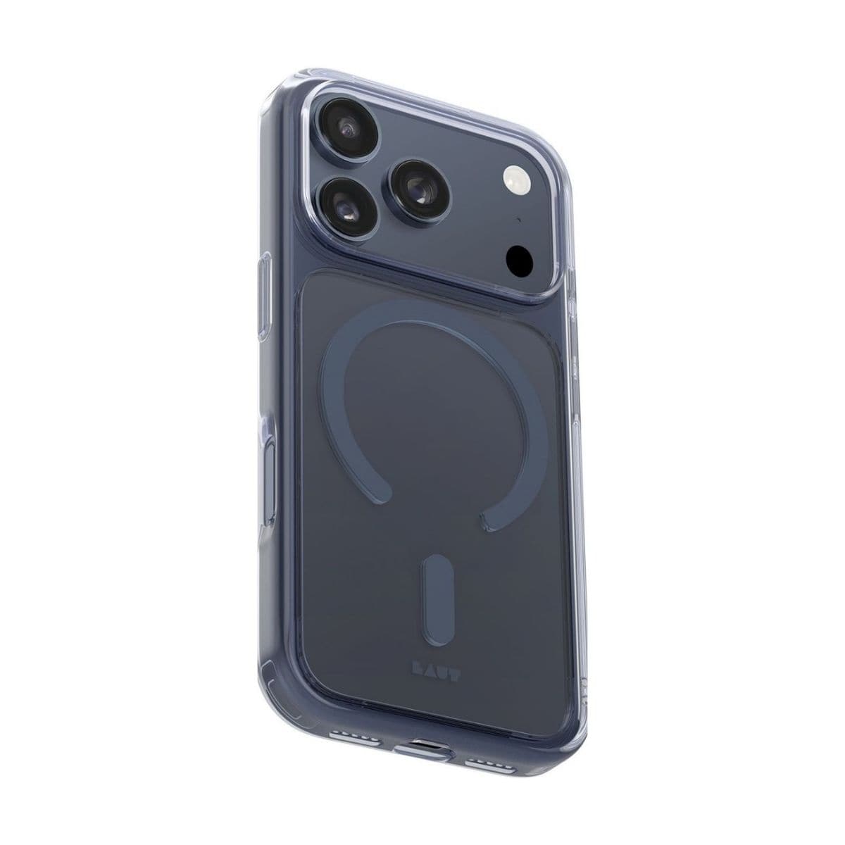 iPhone 18 Pro Max/17 Pro Max スマホケース スマホカバー MagSafe対応 Clear Midnight/Black(クリアミッドナイト/ブラック) LAUT[ラウト] CRYSTAL FLURO[クリスタル フルオ]