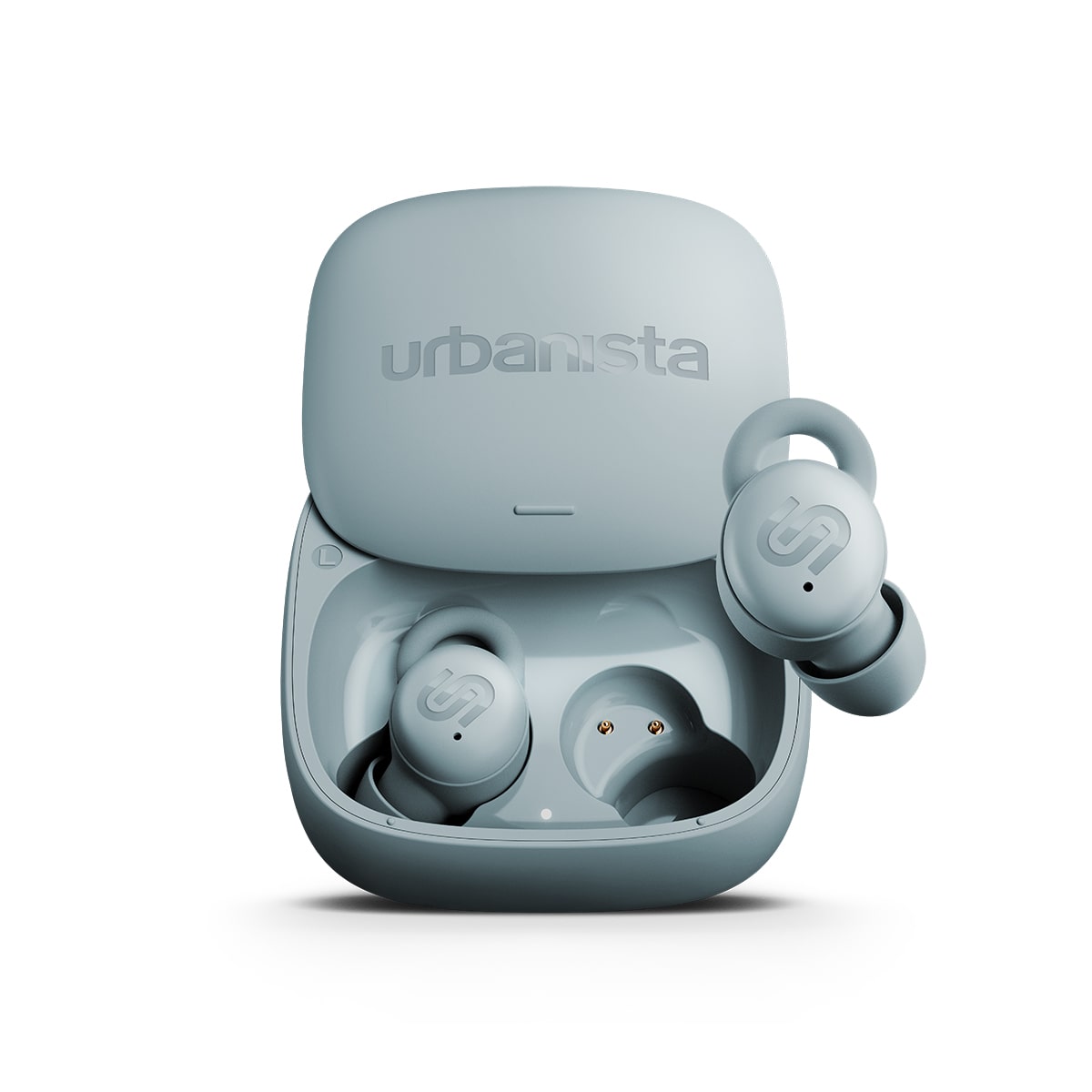 完全ワイヤレスイヤホン True Wireless Earbuds カナル型 最大約27時間再生 寝ホン スリープタイマー機能 ノイズキャンセリング ミストブルー Blue urbanista[アーバニスタ] PORTO[ポルト]