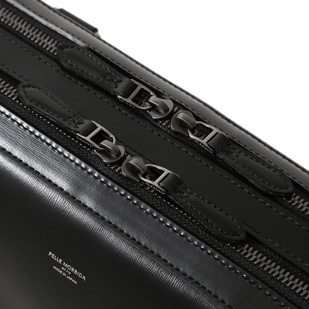 ペッレモルビダCA401-ブリーフバッグ(2室タイプ) BLACK BLACK