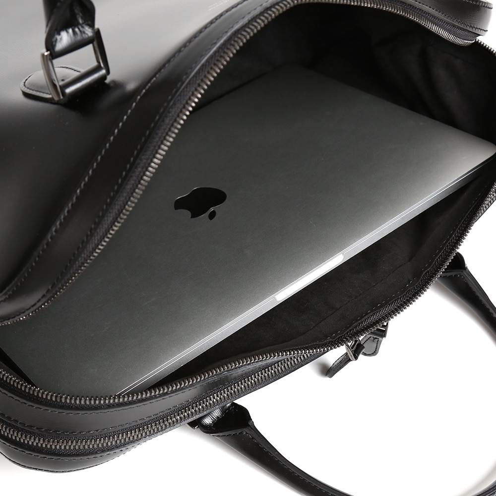 ペッレモルビダCA401-ブリーフバッグ(2室タイプ) BLACK BLACK