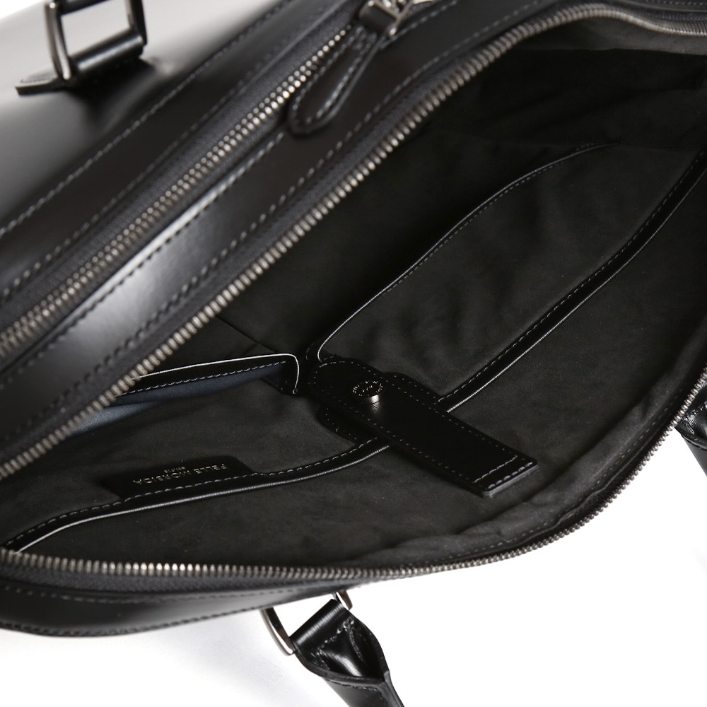ペッレモルビダCA401-ブリーフバッグ(2室タイプ) BLACK BLACK
