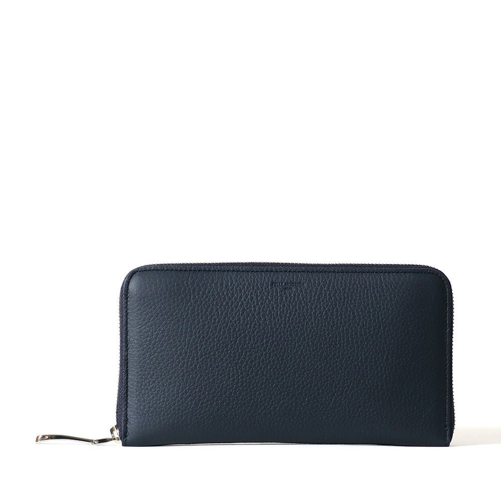 ペッレモルビダBA602-ラウンドジップウォレット（ラージ）　NAVY