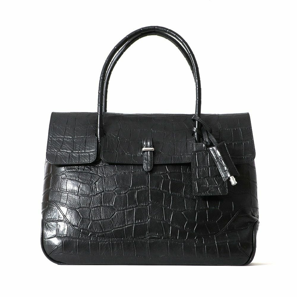 ペッレモルビダMB055AELE-フラップトートバッグ　BLACK
