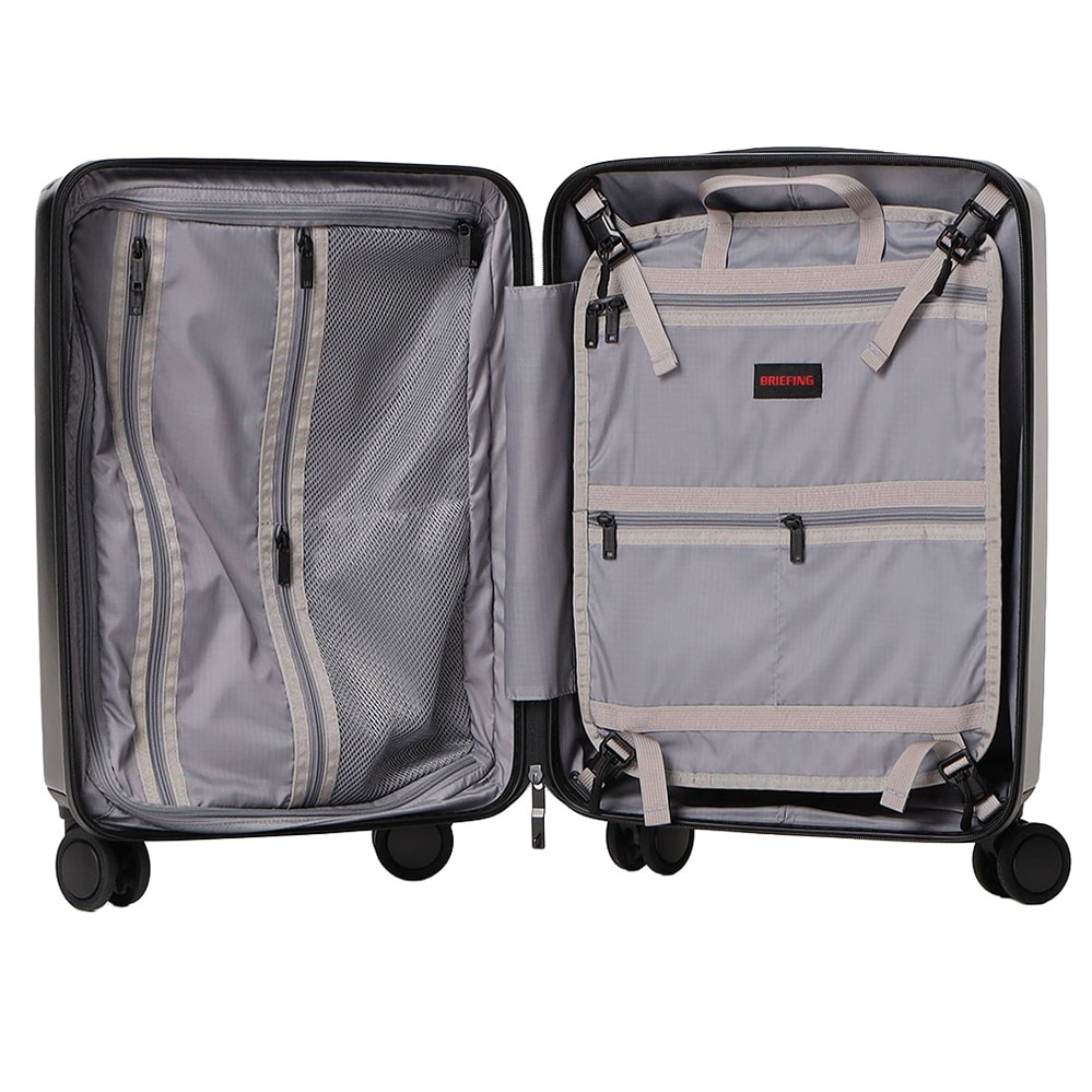 ブリーフィング スーツケース 37L 2~3泊 機内持ち込み ハードキャリー BRIEFING 小型 BRA253C24 メンズ レディース TSAロック 静音キャスター 軽量 旅行 出張 送料無料 誕生日プレゼント ギフト 【正規代理店】 3.スチール -011 3.スチール
