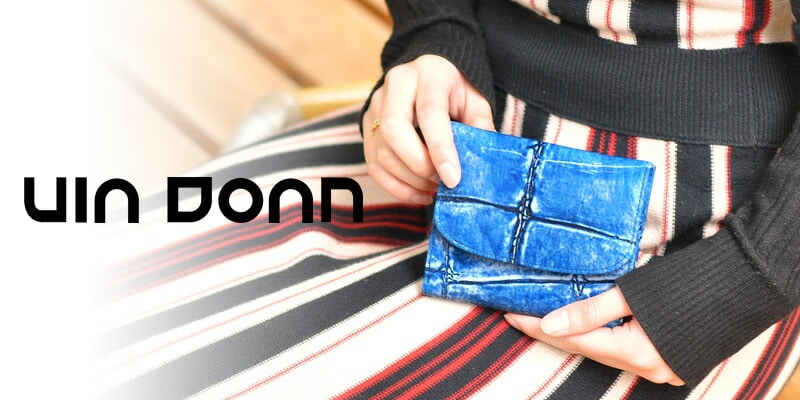 ドアン VIA DOAN 折り財布 LARGECROCO/ラージクロコ 969 ウォレット 61x61 2.ブルー レディース 2.ブルー
