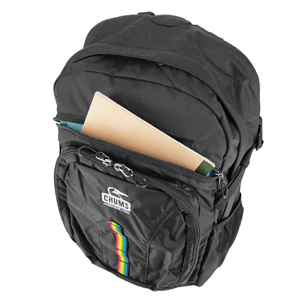 チャムス バッグ リュック バックパック ザックパック 登山 CHUMS スプリングデール30 30L B4 A4 CH60-3998 CH60-4097 1.ブラックxレインボー(2026型番) -604097k042 1.ブラックxレインボー(2026型番)