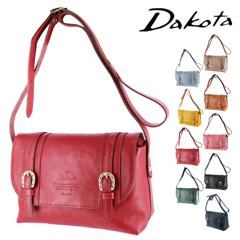 ダコタ バッグ ショルダーバッグ 斜め掛けバッグ サブバッグ 本革 牛革 ミニショルダー Dakota キューブ 1030305 レディース 日本製 2.レッド -30x30 2.レッド