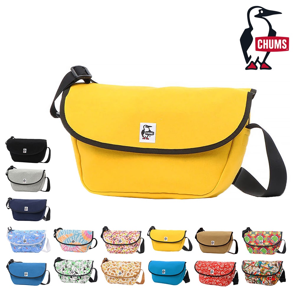 チャムス CHUMS ショルダーバッグ Round Flap Shoulder Bag Sweat ラウンドフラップショルダーバッグスウェット CH60-3601 7.イエローオーカー -99x603601y070 メンズ レディース メンズ レディース