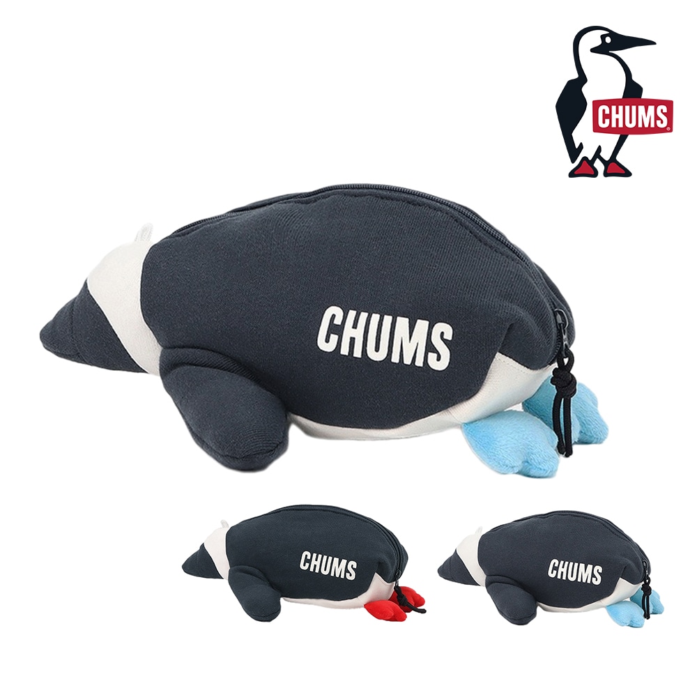 チャムス バッグ 雑貨 ポーチ 小物入れ CHUMS アニマルズ ライイングブービーポーチ CH60-3953 メンズ レディース キッズ 【正規代理店】 2.ブルー -603953a001