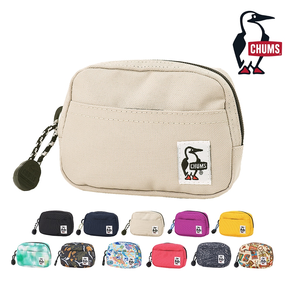 チャムス マルチポーチ 小物入れ CHUMS リサイクルデュアルソフトケース CH60-3987 3.グレージュ -603987g057