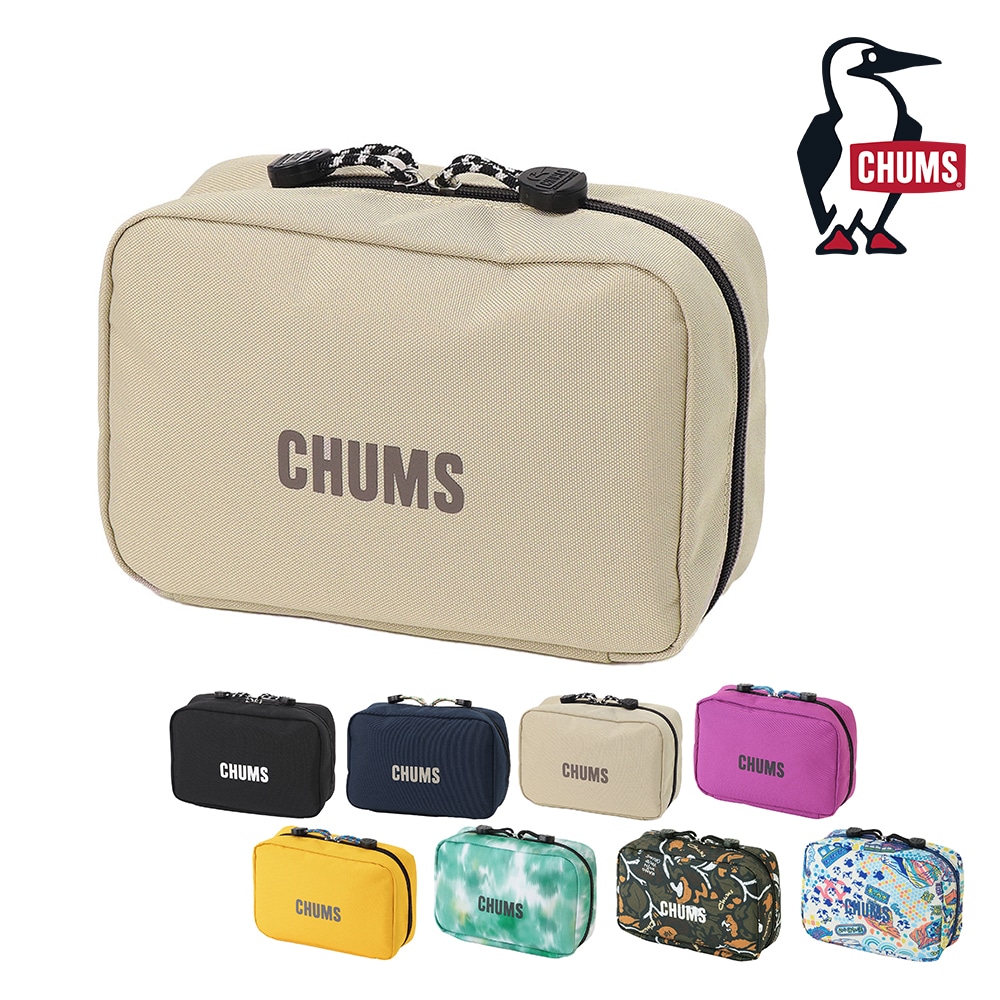 チャムス ポーチ 小物入れ 小さめ CHUMS リサイクルチャムスガジェットポーチ CH60-4010 3.グレージュ -604010g057