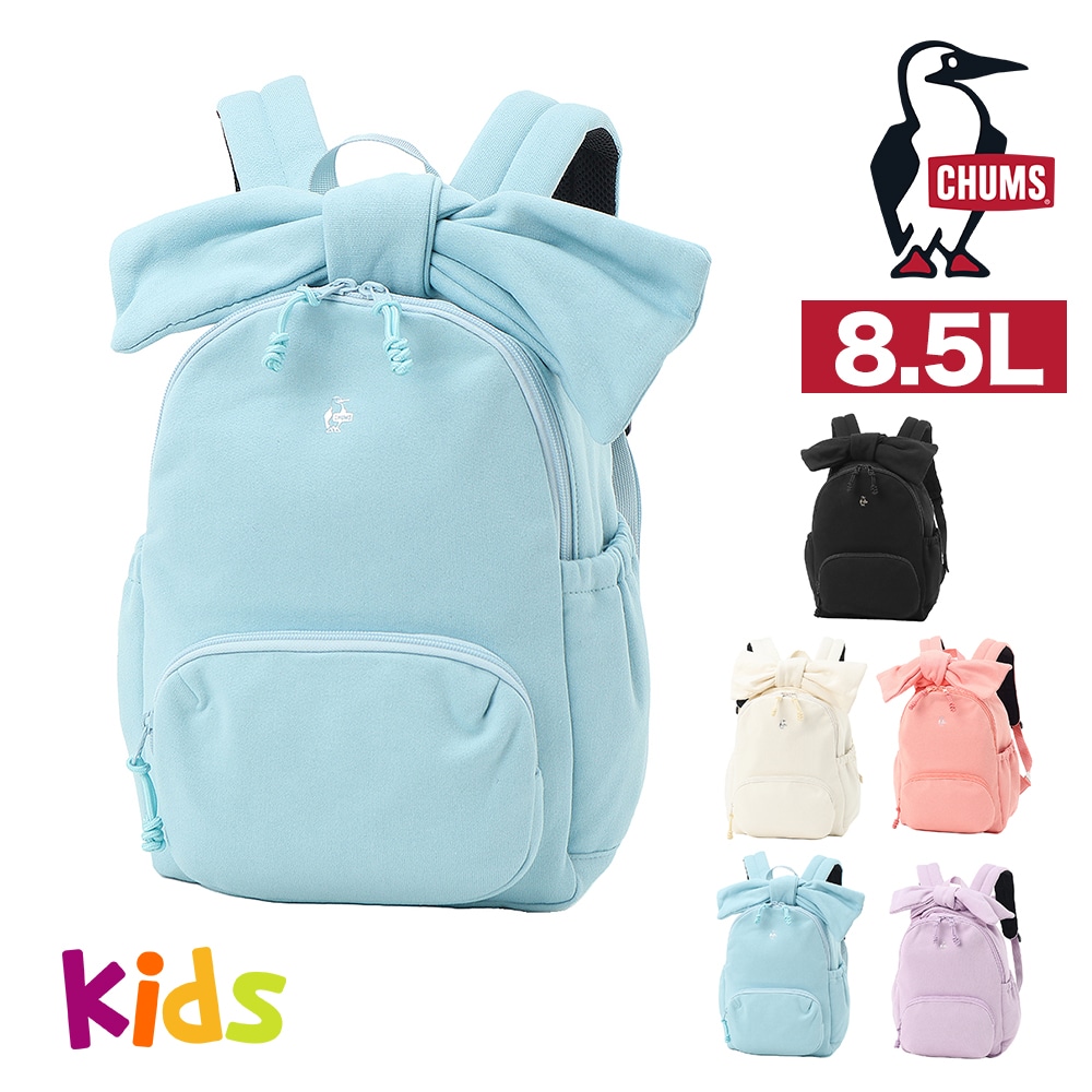 チャムス バッグ リュックサック CHUMS キッズ ビッグリボンデイパックスウェット 8.5L B5サイズ CH60-4023  【正規代理店】 4.アクア -604023a109