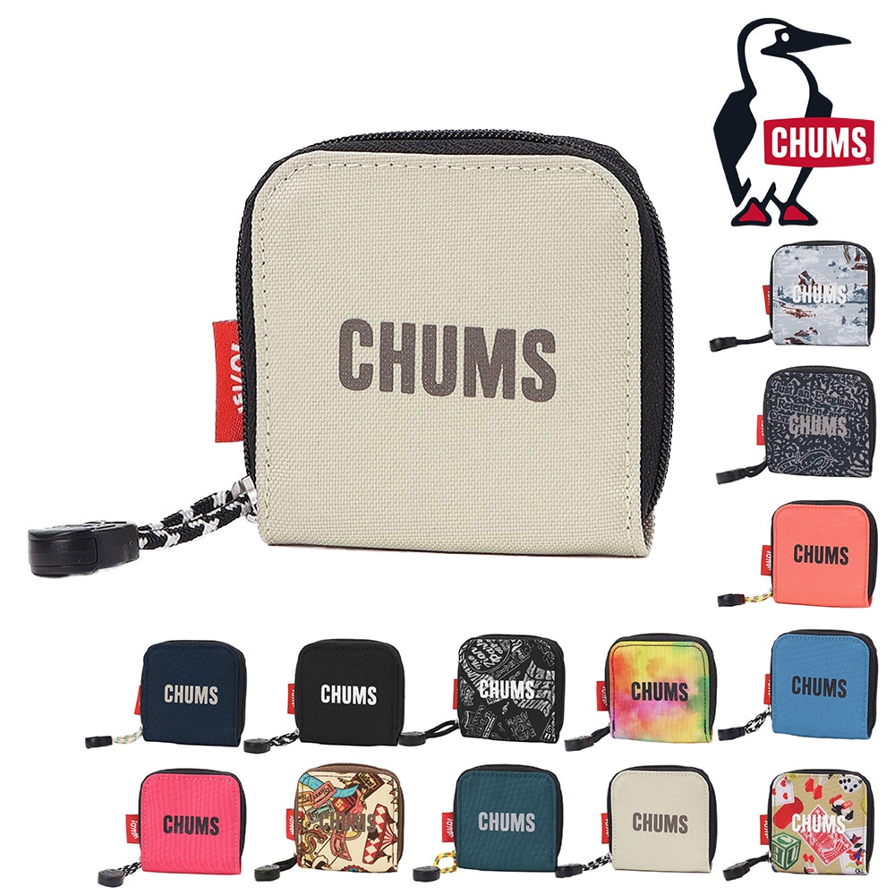 チャムス 雑貨 小物 コインケース 小銭入れ CHUMS リサイクルチャムススクエアコインケース CH60-4027 メンズ レディース キッズ 誕生日プレゼント ギフト ラッピング無料 正規代理店 3.グレージュ -604027g057