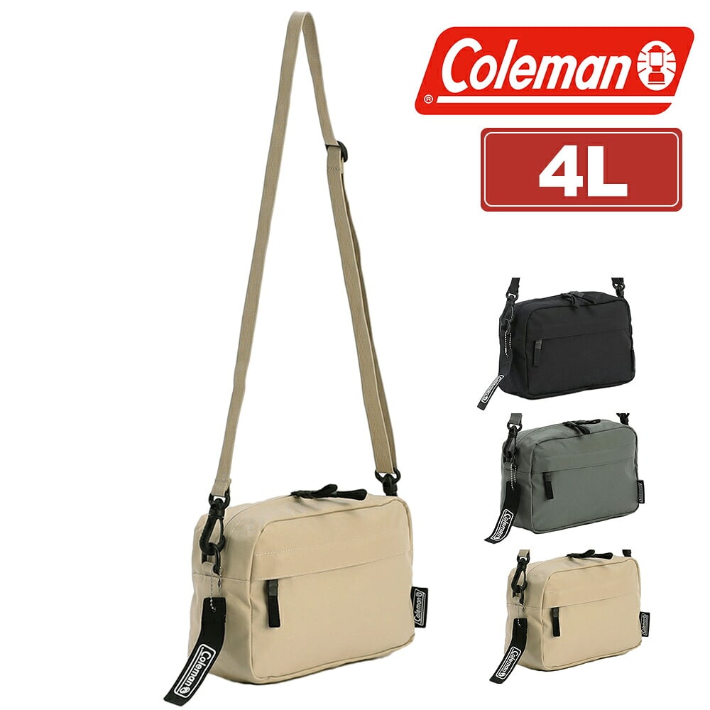 コールマン ショルダーバッグ 斜め掛け 横型 4L B6 軽量 サブバッグ Coleman ユニウォーカーポーチ メンズ レディース キッズ 誕生日プレゼント ギフト ラッピング無料 正規代理店 3.サファリ -2234498