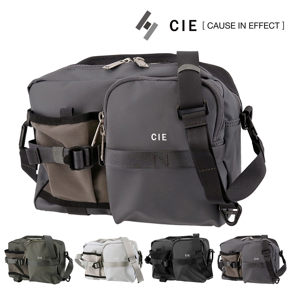 シー CIE ショルダーバッグ GRID-3 BOTTLE SHOULDER BAG 03 M 032065 4.ネイビーグレー -75 メンズ レディース