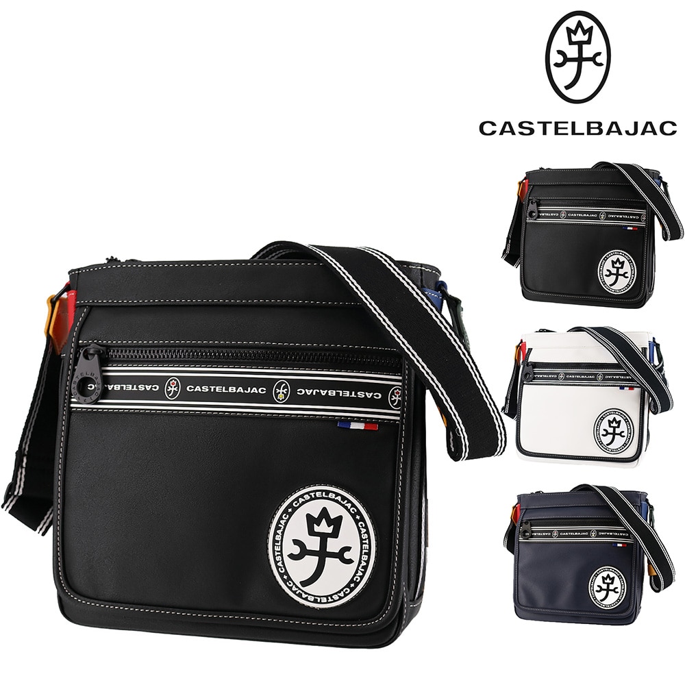 カステルバジャック バッグ ショルダーバッグ 斜めがけバッグ CASTELBAJAC ルックス タテショルダー B5 49103 メンズ レディース 【正規代理店】 1.ブラック -blk
