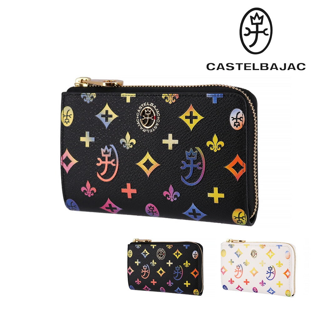 カステルバジャック CASTELBAJAC ジェルマン Germain L字ファスナー二つ折り財布 63613 1.ブラック -10xblk メンズ メンズ