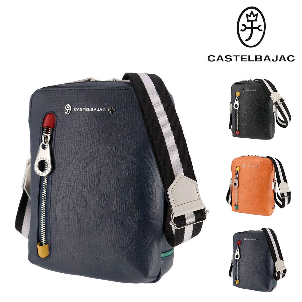 カステルバジャック CASTELBAJAC デンス ミニショルダーバッグ 72111 3.ネイビー -60xnvy メンズ メンズ