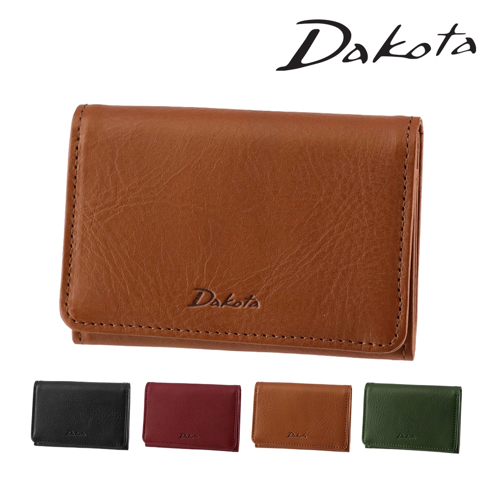 ダコタ 名刺入れ カードケース かぶせ 本革 Dakota ラルゴ 30590 3.キャメル -45