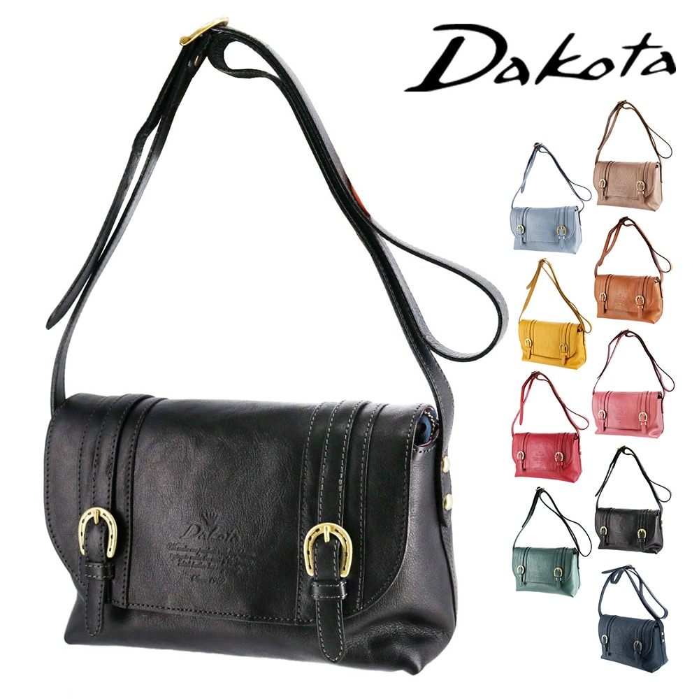 ダコタ バッグ ショルダーバッグ 斜め掛けバッグ サブバッグ 本革 牛革 ミニショルダー Dakota キューブ 1030305 レディース 日本製 1.ブラック -10x10