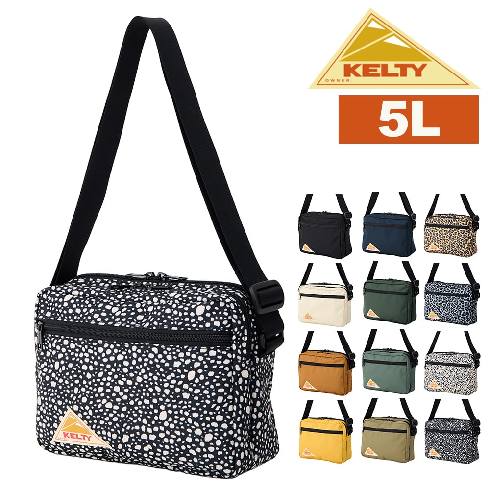 ケルティ ショルダーバッグ A5 KELTY ESレクタングルジップショルダーM 3259271026 12.ブラックダルメシアン -blackdalmatian