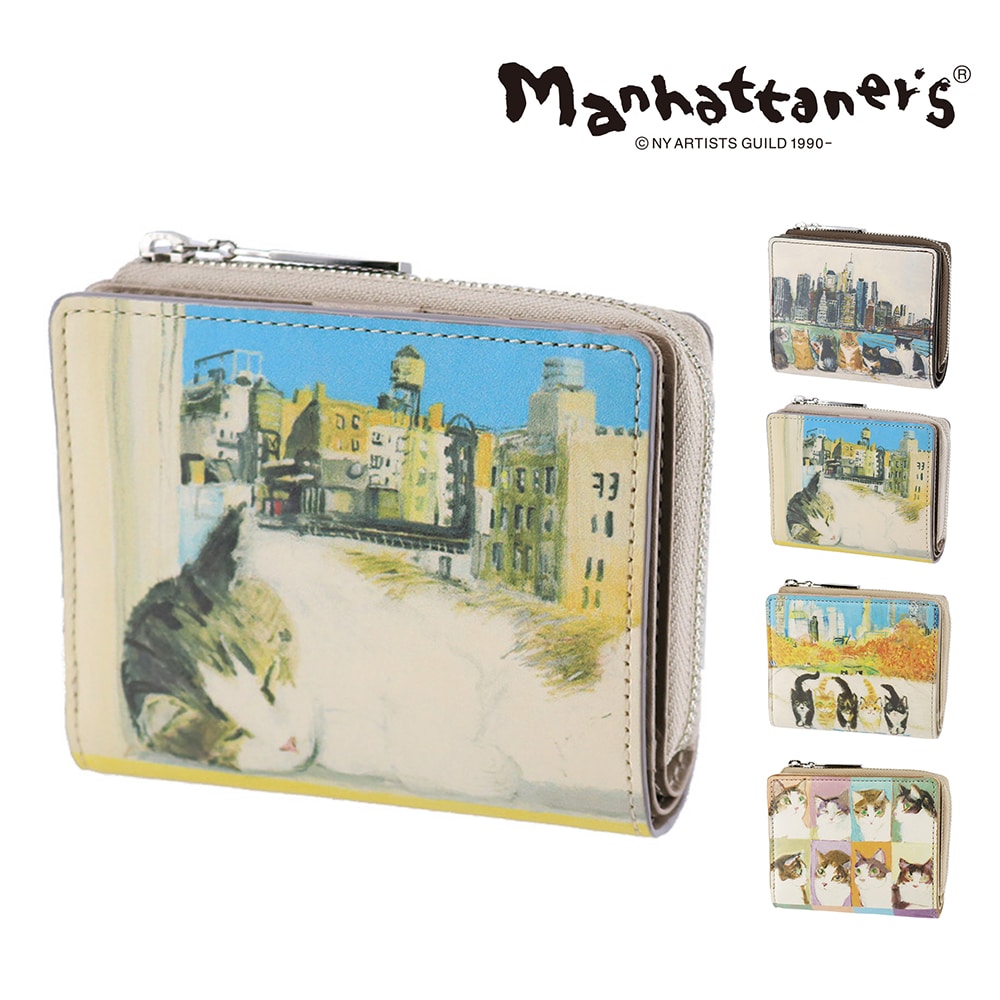 マンハッタナーズ 二つ折り財布 manhattaner's トップパース 0751529 2.ぐっすりフェデリコ -0751529-1045