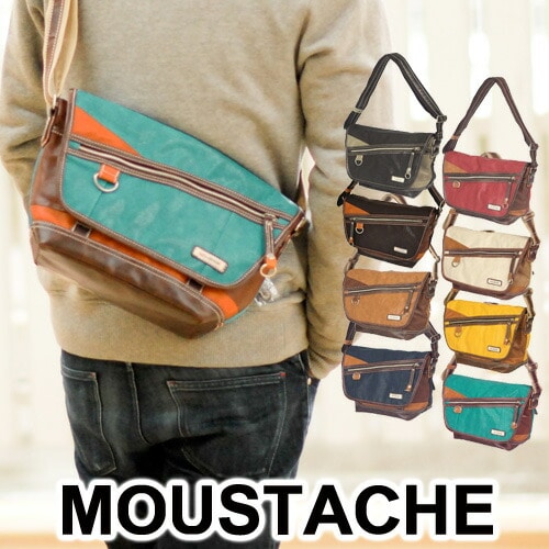 ムスタッシュ MOUSTACHE ショルダーバッグ VHW5531 40xbrn 3.ブラウン メンズ