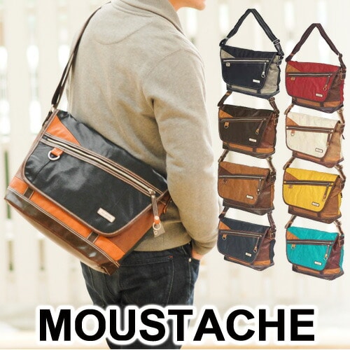 ムスタッシュ MOUSTACHE ショルダーバッグ VHW5534 10xblk 1.ブラック メンズ