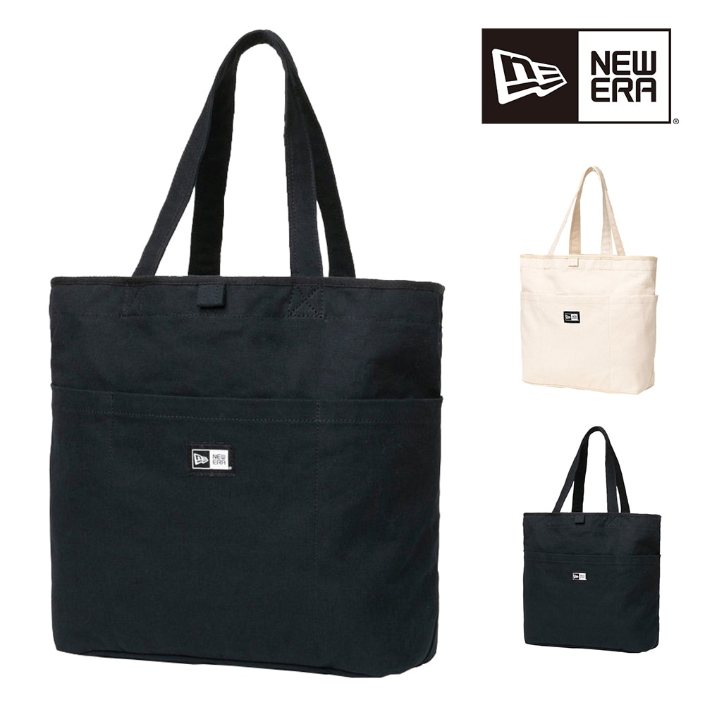 ニューエラ バッグ 2WAYトートバッグ ショルダーバッグ New Era ユーティリティーキャンバストートバッグ 15L A4 B5 A5 B6 メンズ レディース 誕生日プレゼント 正規代理店 2.ブラック -99x14521299