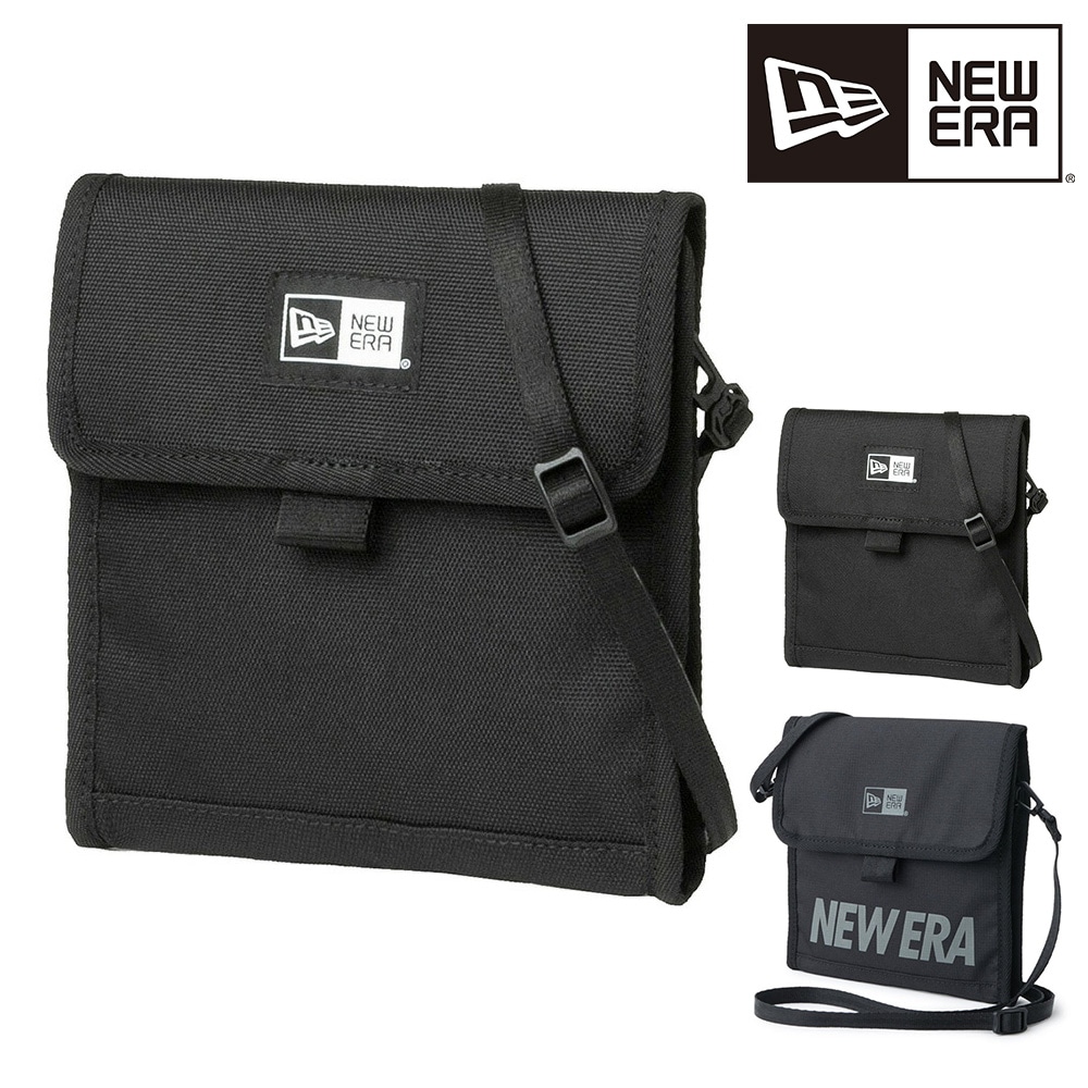 ニューエラ ショルダーバッグ ミニショルダー ポーチ 0.5L 2WAY NEW ERA スクエアネックポーチ SQUARE NECK POUCH 1.ブラック -99x13552461