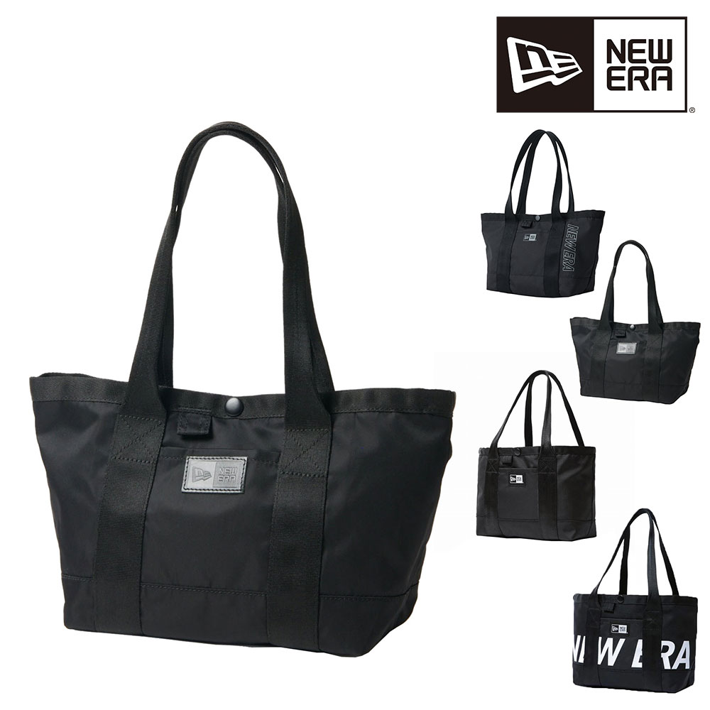 ニューエラ バッグ トートバッグ 手提げ 肩掛け 小型 NEW ERA トートバッグ ミニ TOTE BAG MINI 6L A5 メンズ レディース キッズ 誕生日プレゼント ギフト ラッピング無料 正規代理店 3.ナイロンツイルブラック -99x14392102
