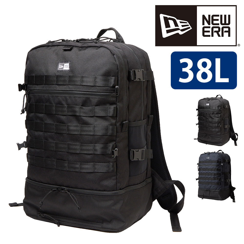 ニューエラ リュック バッグ リュックサック デイパック バックパック 大容量 NEW ERA クラブパック 38L A3 B4 A4  キッズ 1.ブラック -14392360